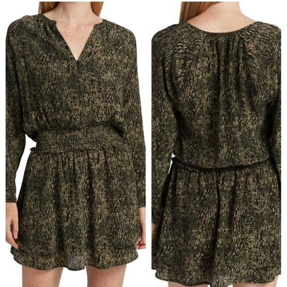 Rails Long Sleeve Jasmine‎ Dress Olive Static Size Medium - Picture 1 of 11